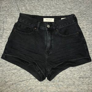 Black high waisted shorts